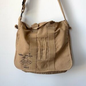 Ralph Lauren Denim & Supply Canvas Messenger Bag Military Field Safari Khaki